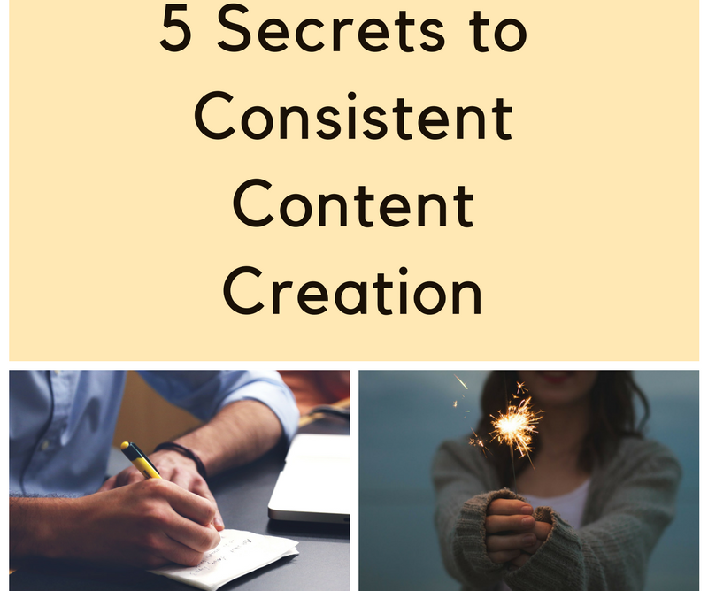 5 Secrets to Consistent Content Creation